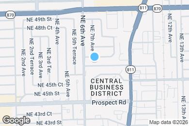 Map image of the property - 651 NE 46th Ct