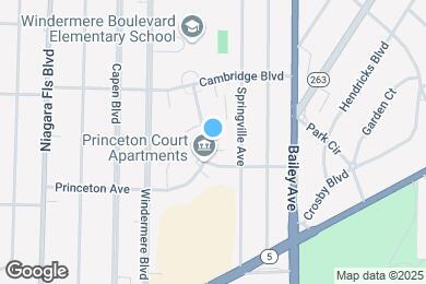 Map image of the property - Princeton Court Apartments