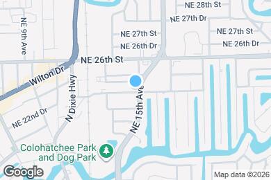 Map image of the property - 2401 NE 15th Ave