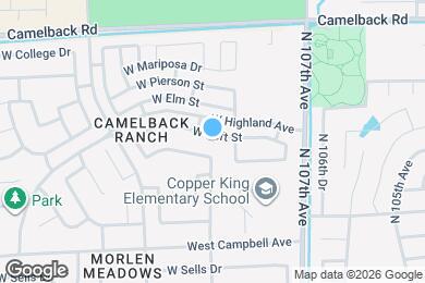 Map image of the property - 10821 W Taft St