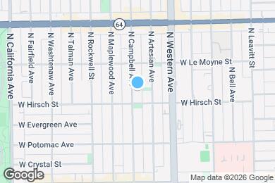 Map image of the property - 1415 N Campbell Ave