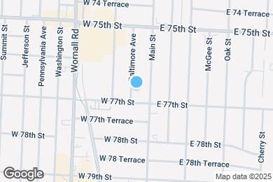 Map image of the property - 7635 Baltimore Ave