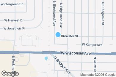 Map image of the property - 1825 W Brewster St
