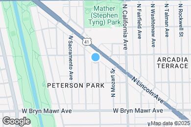 Map image of the property - 5742 N Francisco Ave