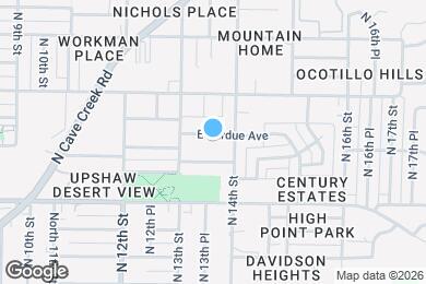 Map image of the property - 1331 E Purdue Ave