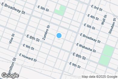 Map image of the property - 715 W Wabasha St