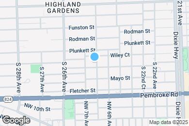 Map image of the property - 1420 S 24th Ter