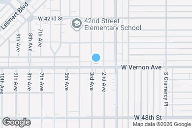 Map image of the property - 2417 W Vernon Ave