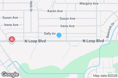 Map image of the property - 9725 N Loop Blvd