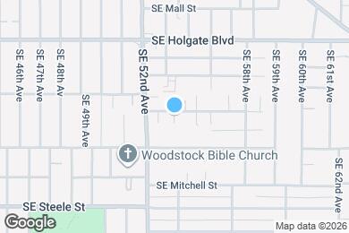 Map image of the property - 5310 SE Schiller Street