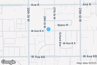 Map image of the property - 2730 W Avenue K4