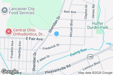 Map image of the property - 1242 E Fair Ave