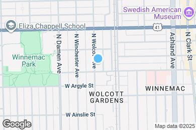 Map image of the property - 5045 N Wolcott Ave