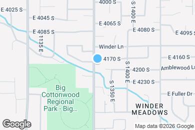 Map image of the property - 1333 E 4170 S
