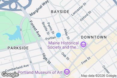 Map image of the property - 58 Portland St