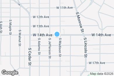 Map image of the property - 1105-1109 W 14th Ave