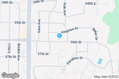 Map image of the property - 1350 36th St