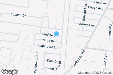 Map image of the property - 1308 Claudine Dr