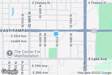 Map image of the property - 3619 E 33rd Ave