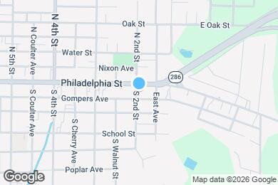 Map image of the property - 15 S 2nd St