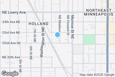 Map image of the property - 2212 Madison St NE