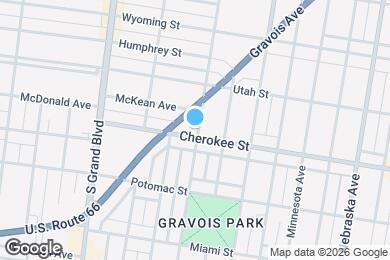 Map image of the property - 3401 Cherokee St