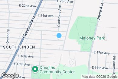 Map image of the property - 1406 E 18th Ave