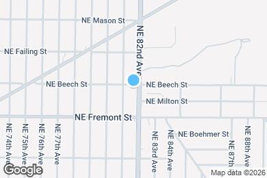 Map image of the property - 8128 NE Beech St