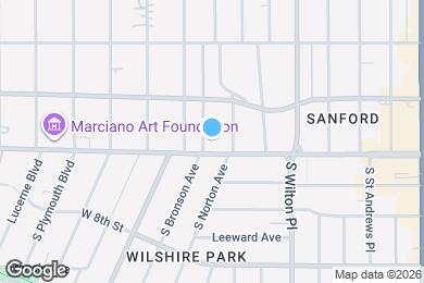 Map image of the property - Los Altos – A Legendary Residence at 4121 Wilshire Blvd