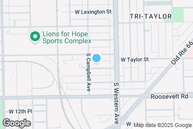 Map image of the property - 2442 W Fillmore St