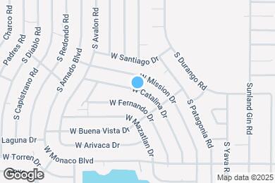 Map image of the property - 10383 W Santiago Dr