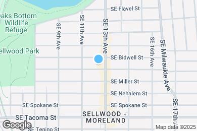 Map image of the property - 1215 SE Lexington St