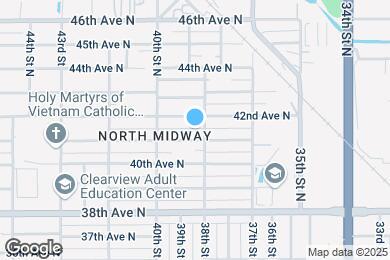 Map image of the property - 3815 41st Ave N