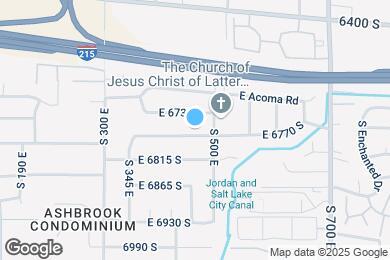 Map image of the property - 465 E 6770 S