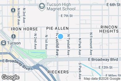 Map image of the property - 810 E 9th St