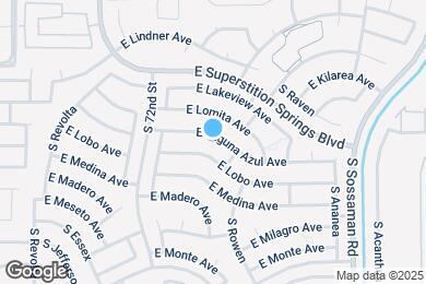 Map image of the property - 7313 E Laguna Azul Ave