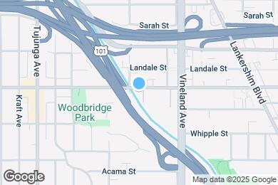 Map image of the property - 11120 Moorpark St