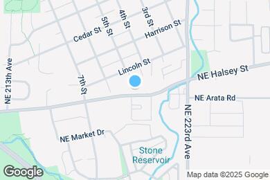 Map image of the property - 21929 NE Halsey St