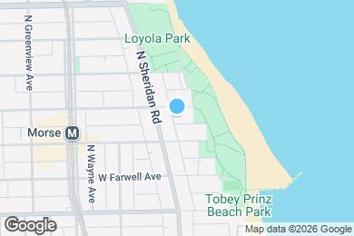 Map image of the property - 1135 W Lunt Ave