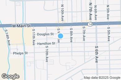 Map image of the property - 832 Hamilton St