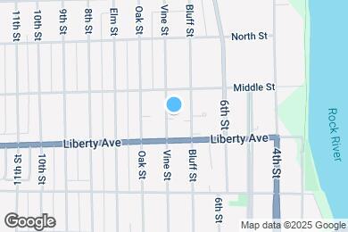 Map image of the property - 1131 Vine St