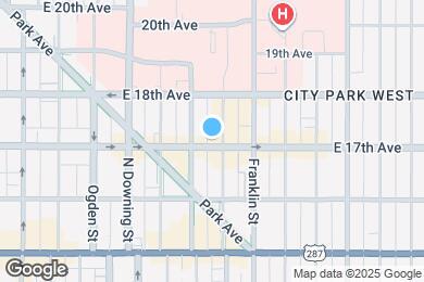 Map image of the property - 1333 E 17th Ave