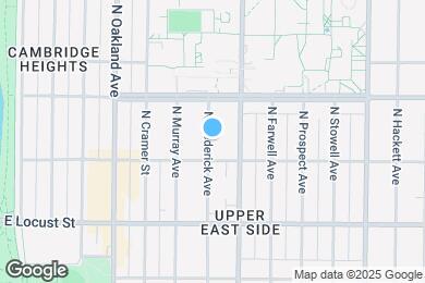 Map image of the property - 3022 N Frederick Ave