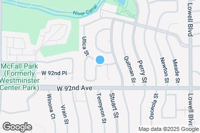 Map image of the property - 9280 Tennyson St