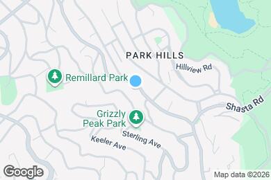 Map image of the property - 1114 Grizzly Peak Blvd