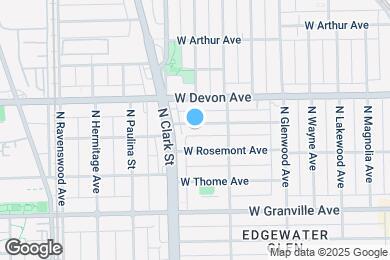 Map image of the property - 1535 W Highland Ave