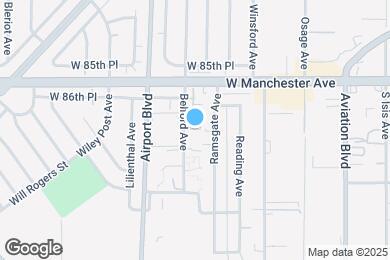 Map image of the property - 8650 Belford Ave