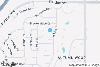 Map image of the property - Ridge Hollow Apartments