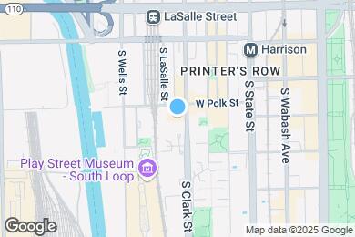 Map image of the property - 800 S Clark St