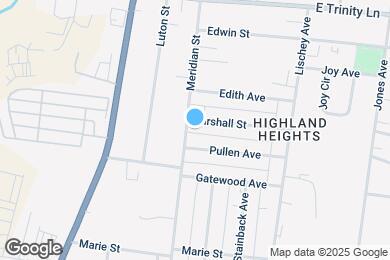 Map image of the property - 1519 Meridian St